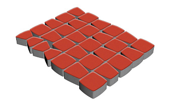 Плитка тротуарная SteinRus Классико Нео, гладкая, красный, толщина 60 мм
