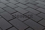 Плитка тротуарная Steingot Моноцвет, Прямоугольник, фаска 1,5*1,5, черный, 200*100*40 мм