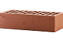 Кирпич облицовочный ЛСР темно-красный рустик, утолщенные стенки, М175, 250*120*65 мм