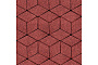 Плитка тротуарная SteinRus Полярная звезда Б.5.Ф.8 Native, красный, 200*200*80 мм
