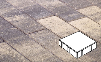 Плитка тротуарная Готика Natur, квадрат, Танго, 150*150*100 мм