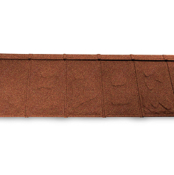 Композитная черепица рядовая Metrotile ISlate Terracotta