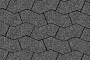 Плитка тротуарная S-Форма В.3.Ф.10 Гранит+ серый с черным 172*94*100 мм