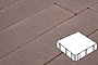 Плитка тротуарная Готика Profi, Квадрат, коричневый, частичный прокрас, с/ц, 300*300*80 мм