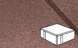 Плитка тротуарная Готика Profi, Квадрат, оранжевый, частичный прокрас, с/ц, 100*100*100 мм