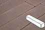 Плитка тротуарная Готика Profi, Ригель, коричневый, частичный покрас, с/ц, 360*80*80 мм