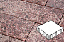 Плитка тротуарная Готика, Granite FINO, Квадрат, Сансет, 300*300*60 мм