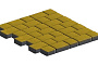 Плитка тротуарная SteinRus Инсбрук Альт Дуо, гладкая, желтый, толщина 40 мм