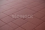 Плитка тротуарная Steingot Моноцвет, Бавария, темно-красный, толщина 60 мм