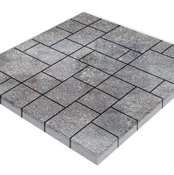 Плитка тротуарная SteinRus Инсбрук Альпен А.7.Псм.4, Native, ColorMix Умбра, толщина 40 мм
