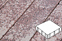 Плитка тротуарная Готика, Granite FINERRO, Квадрат, Сансет, 300*300*100 мм