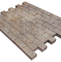 Плитка тротуарная SteinRus Прямоугольник А.6.П.4, Native, ColorMix Берилл, 200*100*40 мм