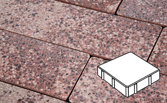 Плитка тротуарная Готика, City Granite FINO, Квадрат, Сансет, 200*200*60 мм