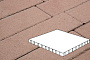 Плитка тротуарная Готика Profi, Плита, коричневый, частичный прокрас, б/ц, 1000*1000*100 мм
