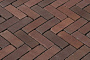 Клинкерная брусчатка ригельная Vandersanden Novara Antica красно-коричневый, 204*67*50 мм