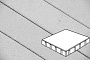 Плитка тротуарная Готика Profi, Квадрат, светло-серый, частичный прокрас, с/ц, 400*400*80 мм