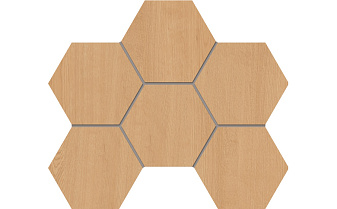 Мозаика Hexagon Estima Classic Wood CW04, неполированный 285*250 мм