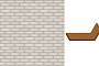Клинкерная облицовочная угловая плитка King Klinker Dream House для НФС, 28 Pacifik pearl, 240*71*115*14 мм