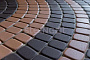Плитка тротуарная Steingot Моноцвет, Классика круговая, коричневый, толщина 60 мм