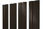 Штакетник Twin PurLite Мatt RR 32 темно-коричневый