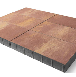 Плитка тротуарная BRAER Сити Color Mix Каньон, 300*300*80 мм