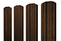 Штакетник Twin фигурный 0,45 Print Elite Chestnut Wood TwinColor