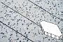Плитка тротуарная Готика, Granite FINO, Зарядье без фаски, Грис Парга, 600*400*100 мм