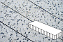 Плитка тротуарная Готика, Granite FINO, Плита, Грис Парга, 500*125*100 мм