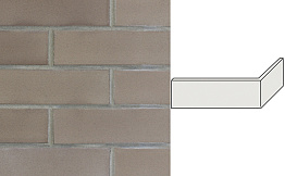 Клинкерная плитка угловая Terramatic Plato Grey, 185*71*60*14 мм