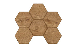 Мозаика Hexagon Ametis Selection SI04, неполированный, 285*250*10 мм