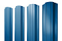 Штакетник Прямоугольный фигурный 0,45 PE RAL 5005 сигнальный синий