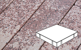 Плитка тротуарная Готика, City Granite FINERRO, Квадрат, Сансет, 600*600*80 мм