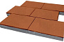 Плитка тротуарная SteinRus, Парк Плейс Б.3.П.8, гладкая, оранжевый, 600*300*80 мм