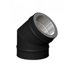 Отвод Schiedel PERMETER 50 45 град. серый, D 250/350 мм