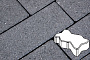 Плитка тротуарная Готика Granite FERRO, зигзаг/волна, Исетский 222*109,5*60 мм