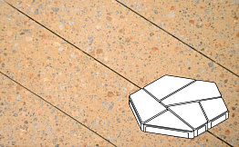 Плитка тротуарная Готика, Granite FINO, Полигональ, Павловское, 893*780*80 мм