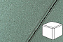 Плитка тротуарная Готика Profi, Куб, зеленый, частичный прокрас, б/ц, 80*80*80 мм