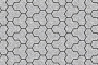 Плитка тротуарная Трилистник В.7.Ф.10 Стоунмикс белый с черным