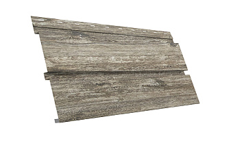 Софит металлический Grand Line Квадро брус без перфорации, сталь 0,45 мм Print Elite, Nordic Wood