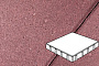 Плитка тротуарная Готика Profi, Квадрат, красный, частичный прокрас, с/ц, 400*400*80 мм