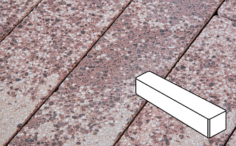 Плитка тротуарная Готика Granite FINERRO, ригель, Сансет 360*80*80 мм