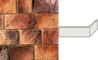 Облицовочный камень White Hills Шинон угловой элемент цвет 410-45