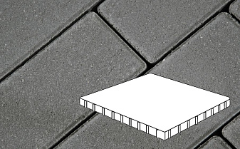 Плитка тротуарная Готика Profi, Плита, серый, полный прокрас, с/ц, 1000*1000*100 мм