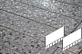 Плитка тротуарная Готика, City Granite FINO, Плита AI, Галенит, 700*500*80 мм