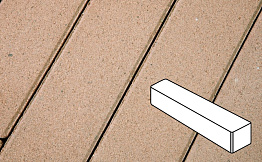 Плитка тротуарная Готика Profi, Ригель, палевый, частичный прокрас, б/ц, 360*80*100 мм