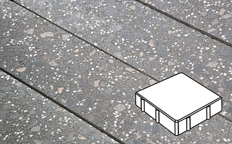 Плитка тротуарная Готика, Granite FINO, Квадрат, Ильменит, 200*200*60 мм
