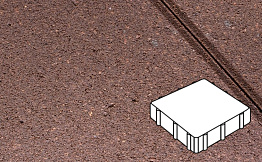 Плитка тротуарная Готика Profi, Квадрат, оранжевый, частичный прокрас, с/ц, 300*300*100 мм
