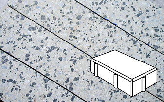 Плитка тротуарная Готика, City Granite FINO, Брусчатка, Грис Парга, 200*100*60 мм