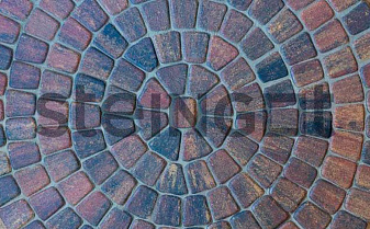 Плитка тротуарная Steingot Color Mix, Классика круговая, Блэнд, толщина 60 мм