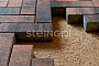 Плитка тротуарная Steingot Color Mix, Паркет, Тигр, 240*80*60 мм